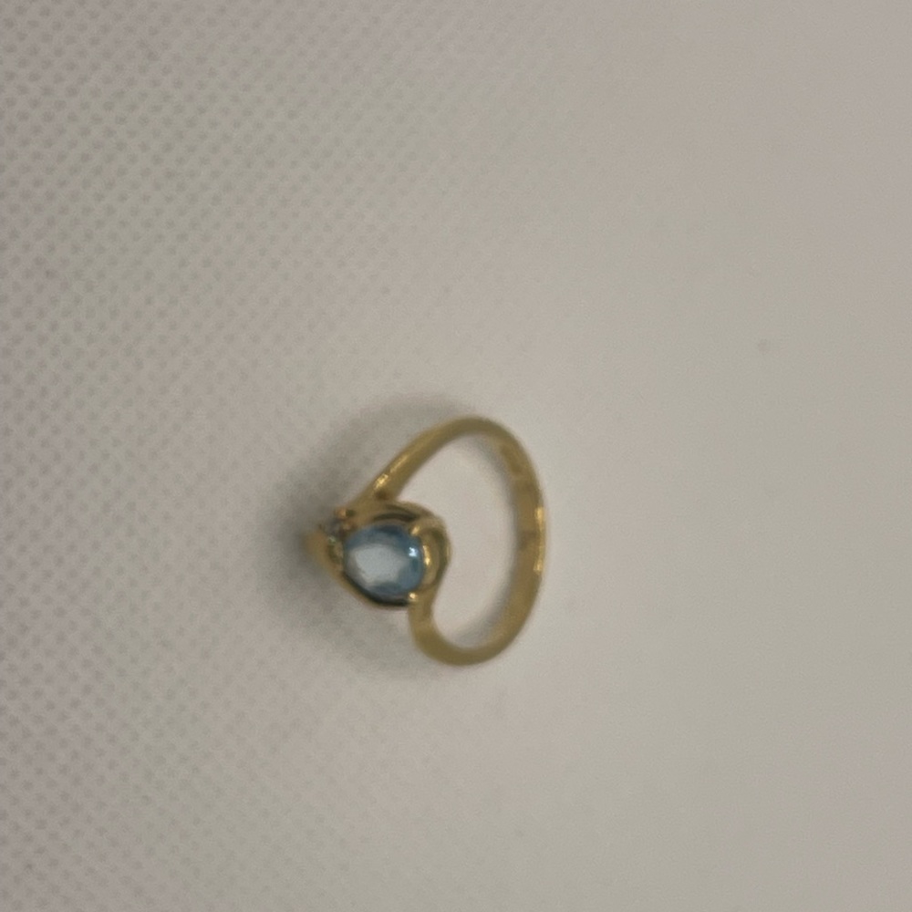 Cool Ring With Light Blue Stone - image 3